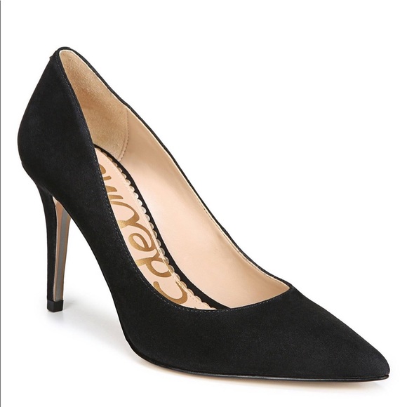 Sam Edelman Shoes - Sam Edelman Suede Black Margie Pump